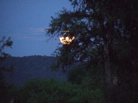 Full moon rising, Samburu, Kenya 2006