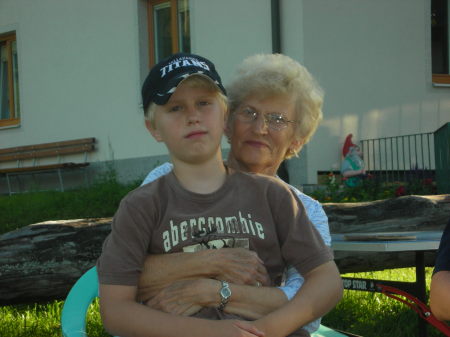 Jordan and Grandma Baker in Austria