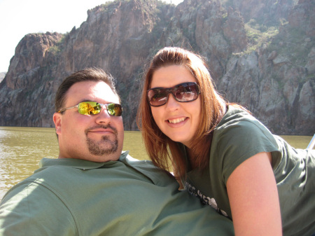 Chris and Tracy at Saguaro Lake, AZ