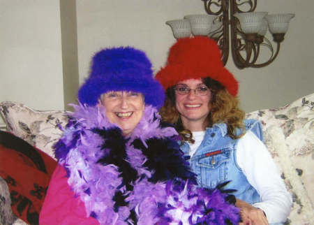 my red hat mom and me