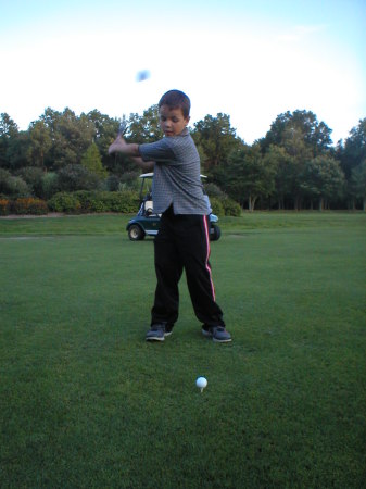 Tyler likes to golf