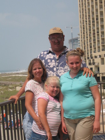 family at the beach