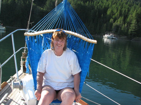 Vicki boating