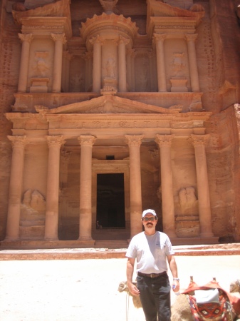Me at the Treasury in Petra, Jordan