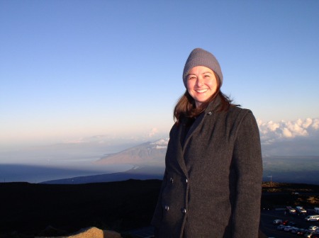 Peggy on Mount Haleakala (Maui) 2007