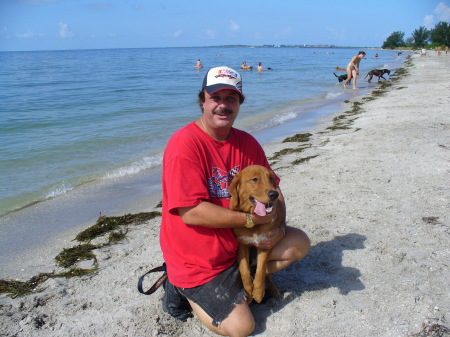 Rusty and I at the Beach