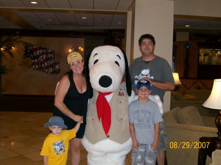 Me and My family with Snoopy!