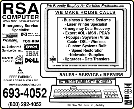 My Company- RSA Computer in Ardsley, NY