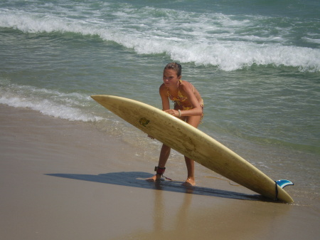 Casey the "surfer girl" - August 2007