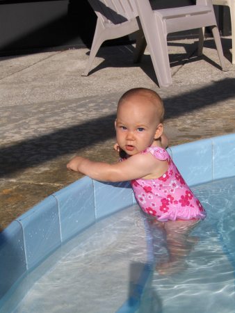 First time in the pool.