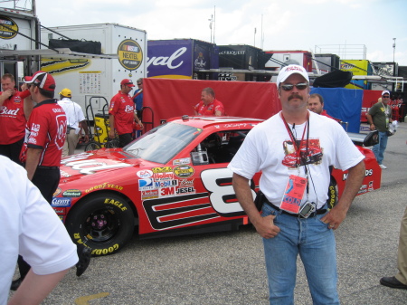 In front of Jr's car at Darlington '07