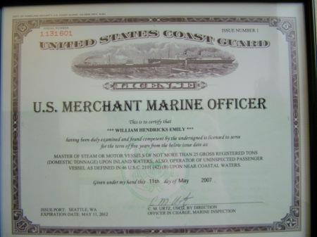 U S Merchant Marine Officer