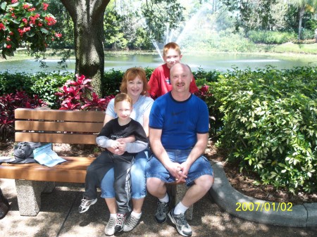 Family at Seaworld, April, 2008