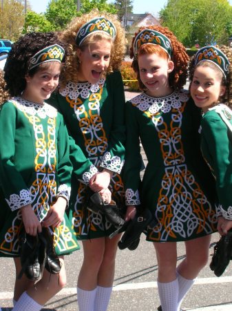 Laura and friends in uniform