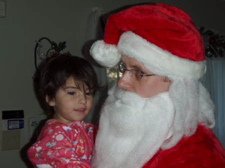 Becca and "Santa"