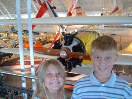 Austin and Samantha at Air & Space Museum