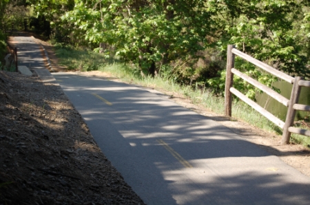 Los Gatos Trail with fence