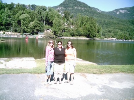 The girls at Lake Lure, NC