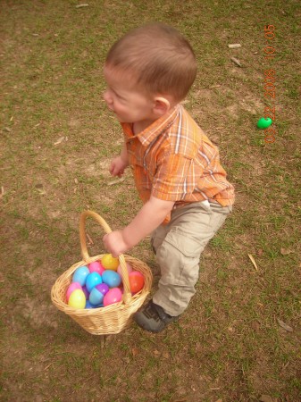Lucas Easter Egg Hunting