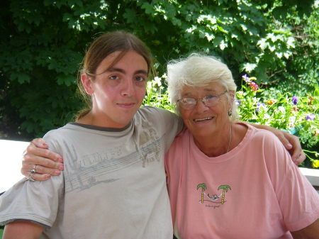 my son Steve with my mom