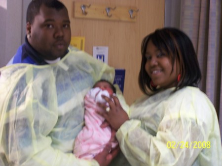 Uncle Marques and Aunt Kym with Bre