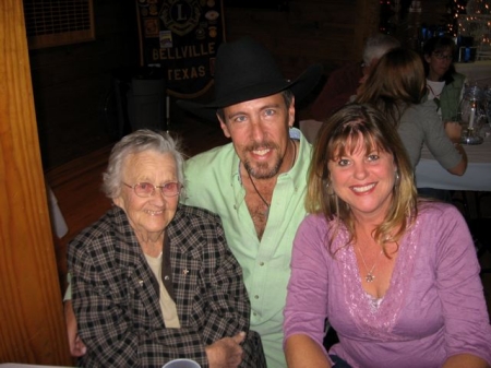 My 92 yr old Grandmother, my husband and me