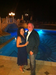 Del & I in St. Lucia.