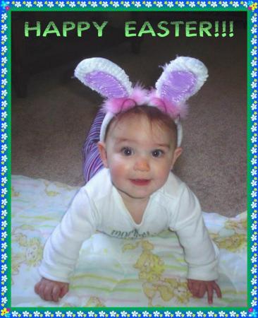 Courtney-7 months- Happy Easter