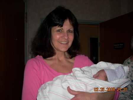 Me and my new grandson, Jacob