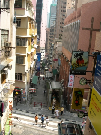 hong kong escalators