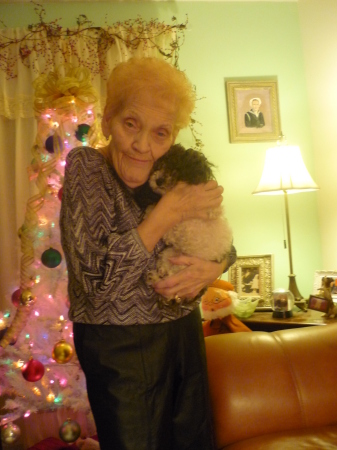 Ma with her baby on Christmas Eve