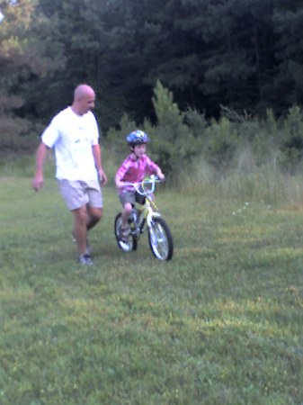 Bailey learning to ride his bike!