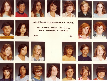 1976 Grade 6 Class Photo