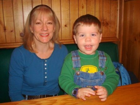 Christine and grandson Grayson, age 3