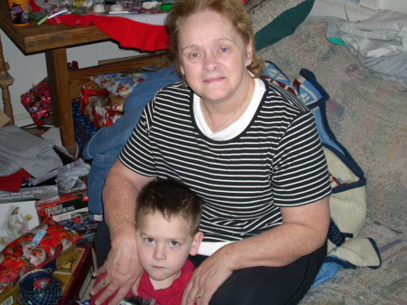 My mother-inlaw Carol with Garrett