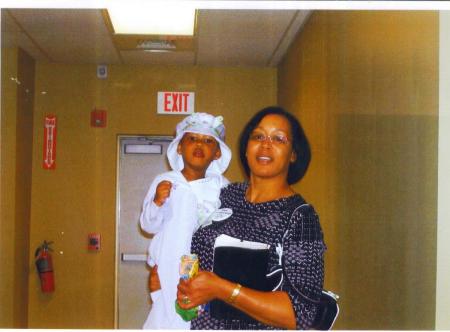 Khiara and me leaving church in 2006