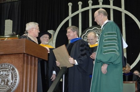 Receiving Honorary PhD