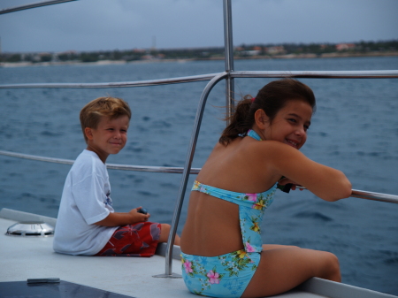 Jessica and Ethan in Aruba 2004