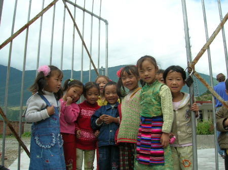 School kids, western China, 2005