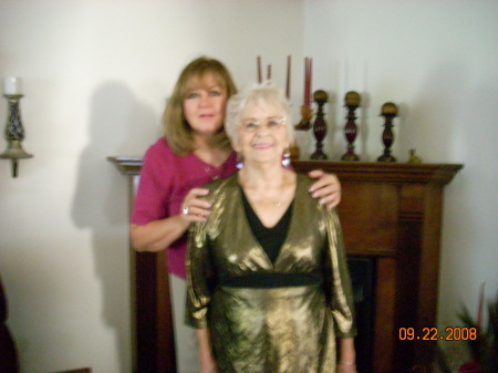 My mom and me Sept 2008
