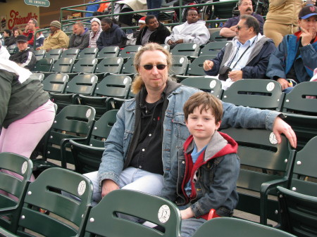 James & Daddy at LI Ducks game