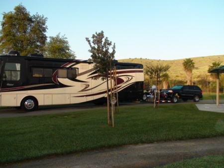 new coach w/bikes & car attached; in San Diego