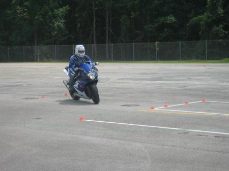 Me doing a demo for a Basic Rider Course