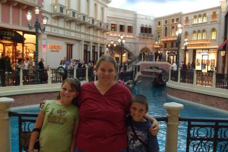 The kids and I in Vegas