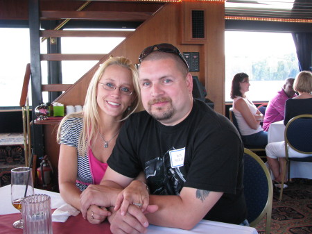 Jen and I on a company outing