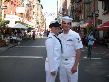 My oldest son and his gf in New York