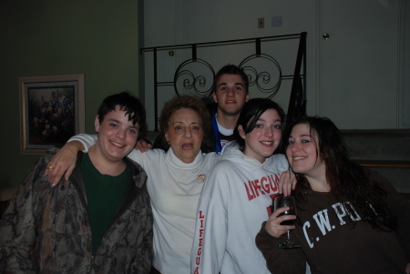 Adam, "grandma", Jordan(nephew),Jamie & Sara