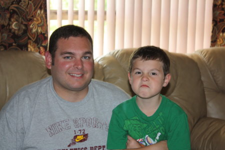 My son Charlie & my grandson Drew