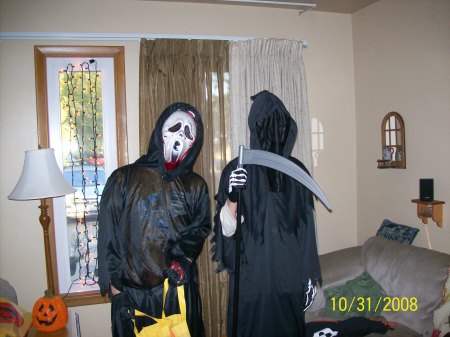 Colin and his friend Max, Halloween 08