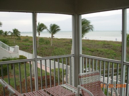 Gulf view from our patio on Sanibel